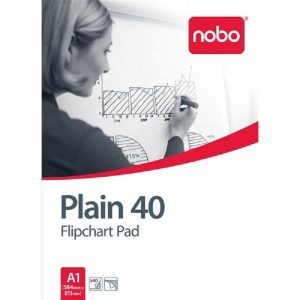 Nobo Flipchart Block 40 Blatt, blanko, 58 x 81 cm Weiss 1 Stück