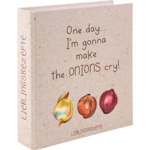 Goldbuch Notizbuch für Rezepte Onions 21 x 22 cm