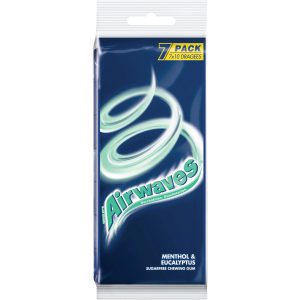 Airwaves Kaugummi Menthol & Eukalyptus 7 x 14 g