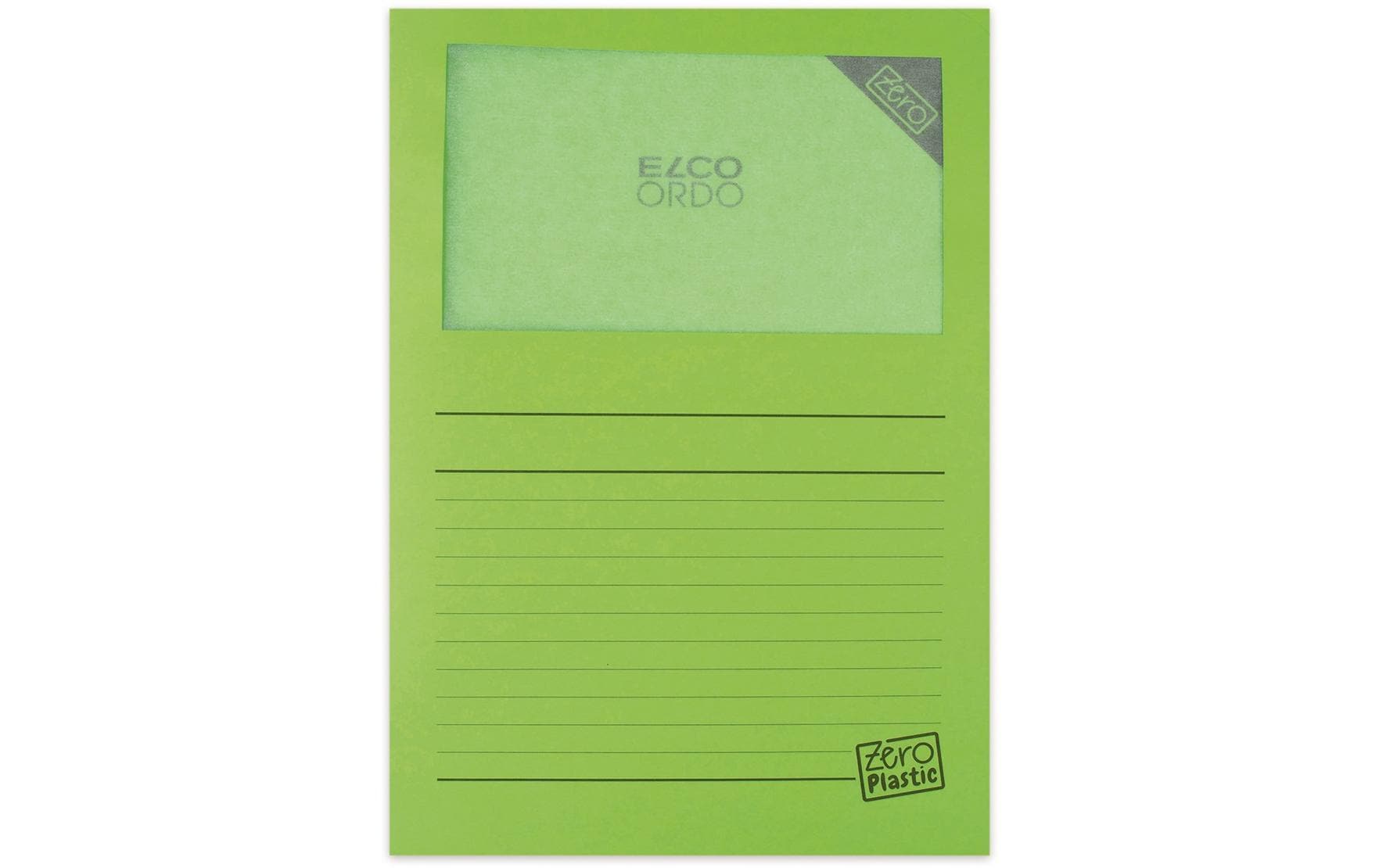 ELCO Sichthülle Zero Plastic Grün, 100 Stück