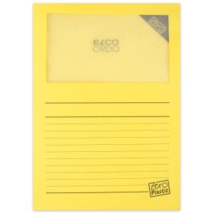 ELCO Sichthülle Zero Plastic Gelb, 100 Stück