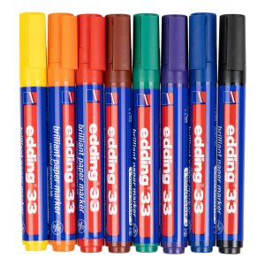 edding Flipchart-Marker 33 8 Stück, Mehrfarbig