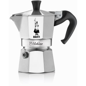 Bialetti Espressokocher La Mokina 0.5 Tassen, Silber