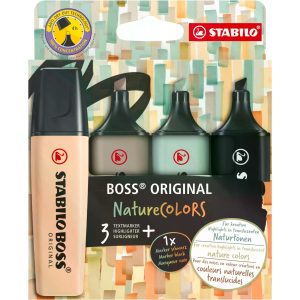 STABILO Textmarker BOSS ORIGINAL NatureColors 4er Set