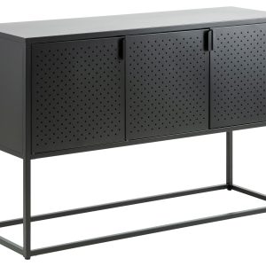 AC Design Sideboard Newton 120 x 40 x 80 cm, Schwarz