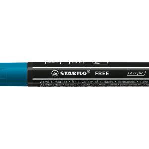STABILO Acrylmarker Free Acrylic T300 Blaugrün