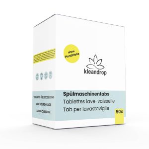 kleandrop Maschinenspülmittel Spülmaschinentabs 50 Stück
