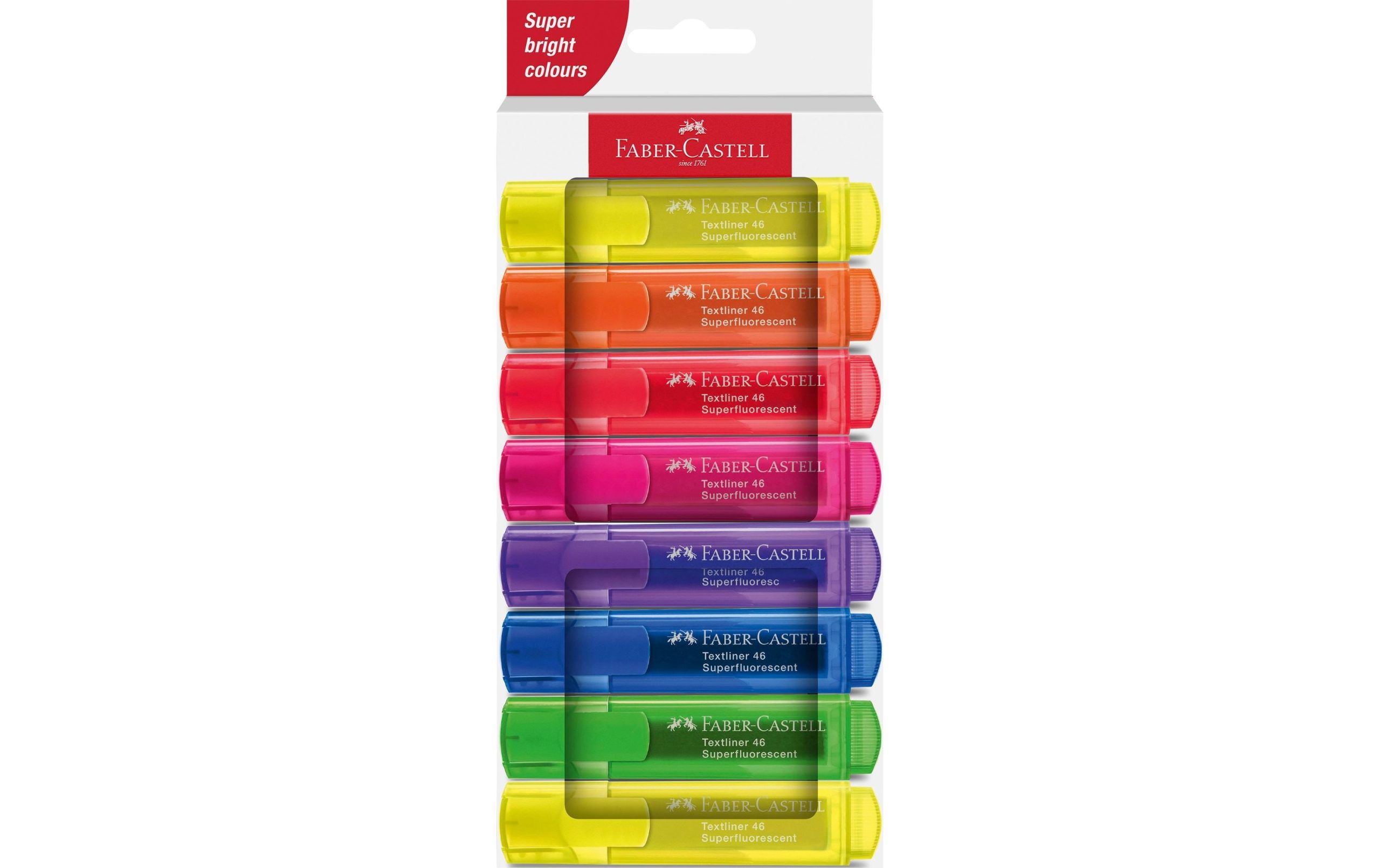 Faber-Castell Textmarker 46 Superfluorescent 8er Etui Karton