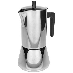 FURBER Espressokocher Chicchi 10 Tassen, Silber