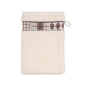 Frottana Waschhandschuh Fjord 15 x 20 cm, Ivory