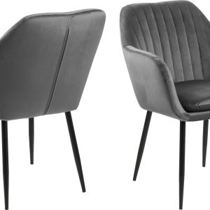 AC Design Stuhl Emilia Dunkelgrau