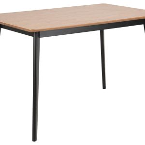 AC Design Tisch Roxby 120 x 80 x 76 cm, Schwarz/Nature