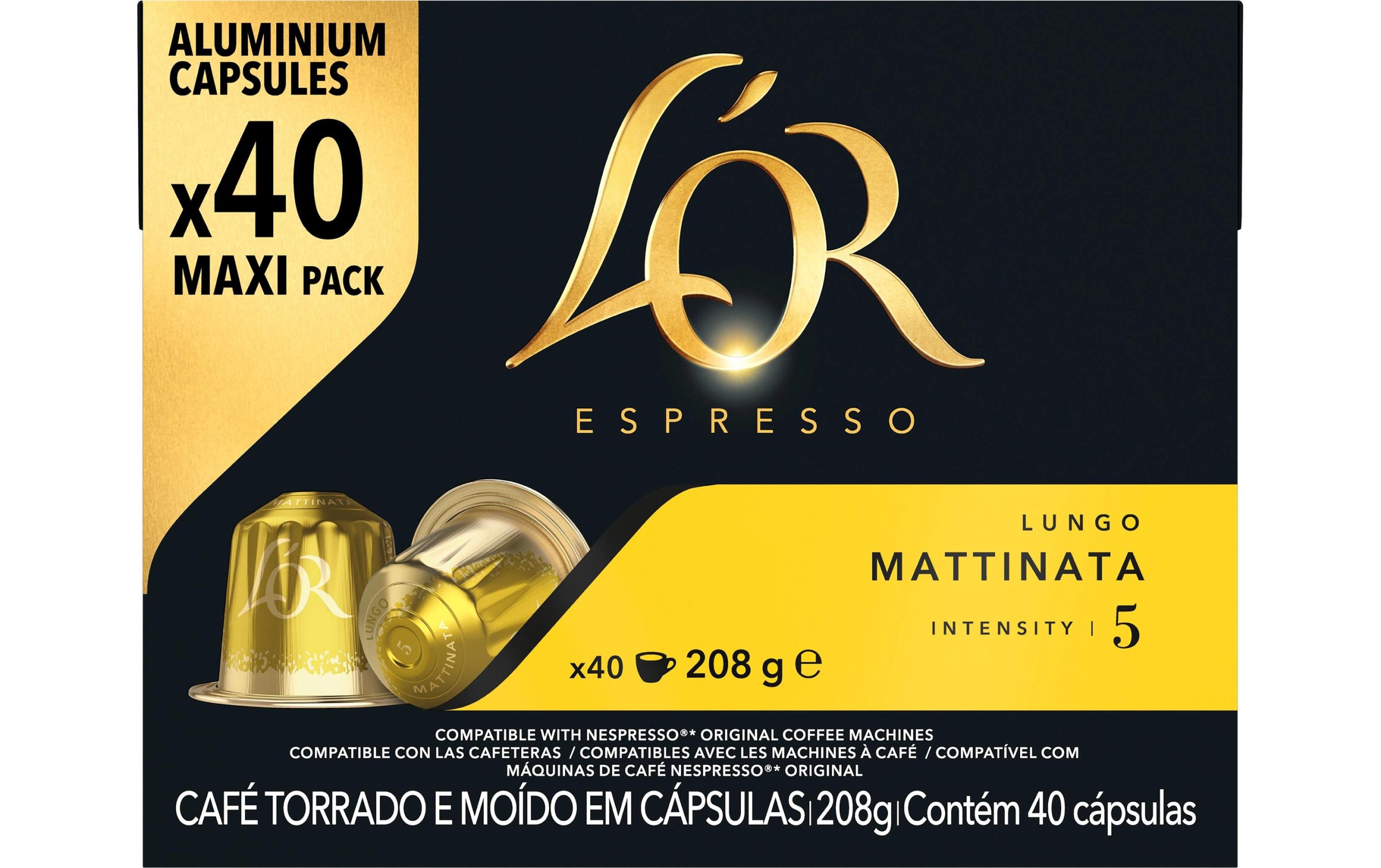 L'Or Kaffeekapseln Mattinata 40 Stück