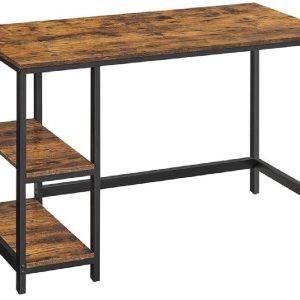 Songmics Tisch LWD47X Vintagebraun-Schwarz