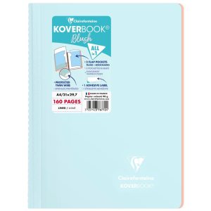 Clairefontaine Notizbuch Blush A4, liniert, Eisblau