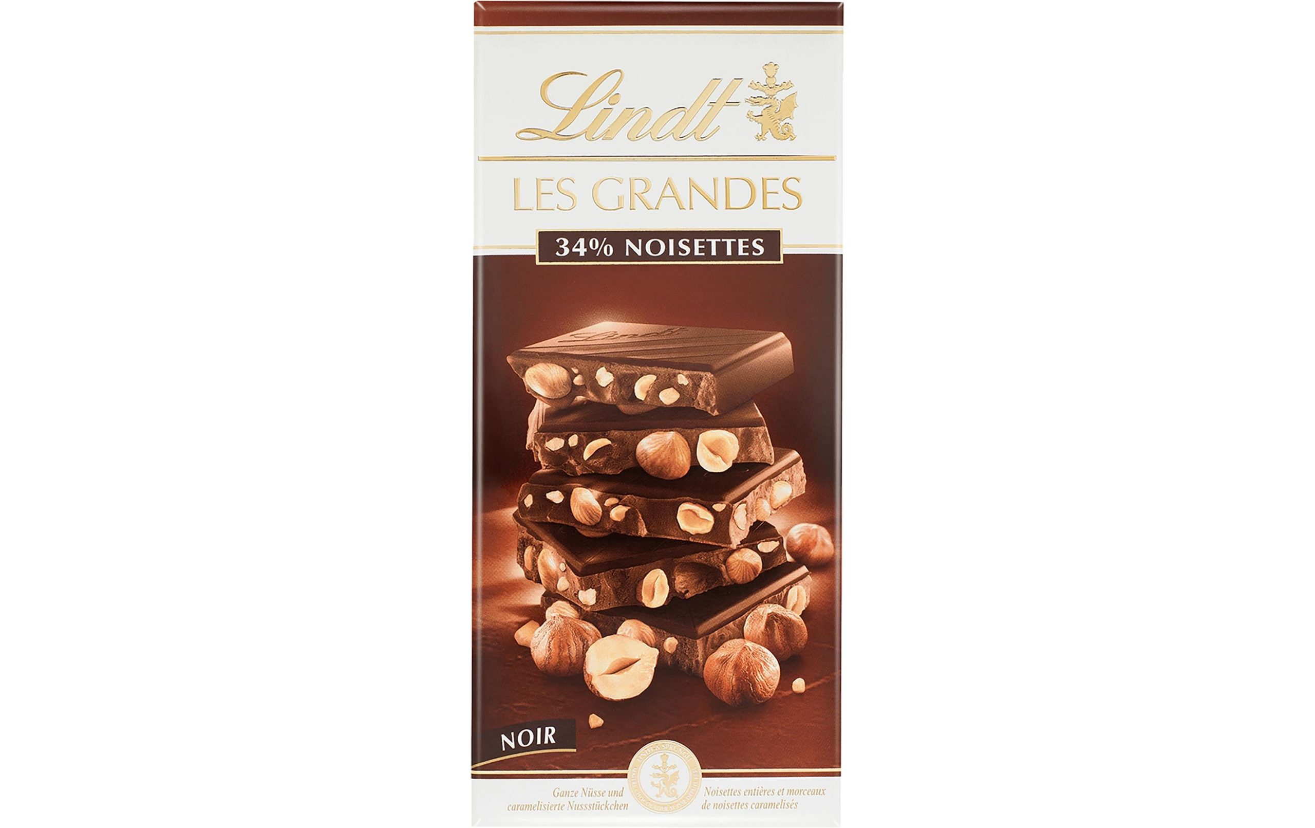 Lindt Tafelschokolade Les Grandes Dunkel Nuss 150 g