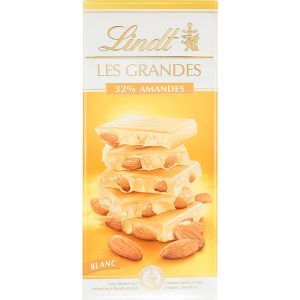 Lindt Tafelschokolade Les Grandes Weiss Mandel 150 g