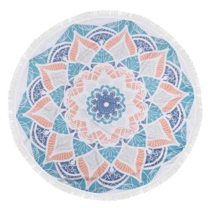 Foutastic Strandtuch Circle Ornamnet, Blau