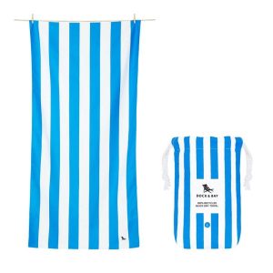 Dock & Bay Strandtuch Cabana L, Blau/Weiss