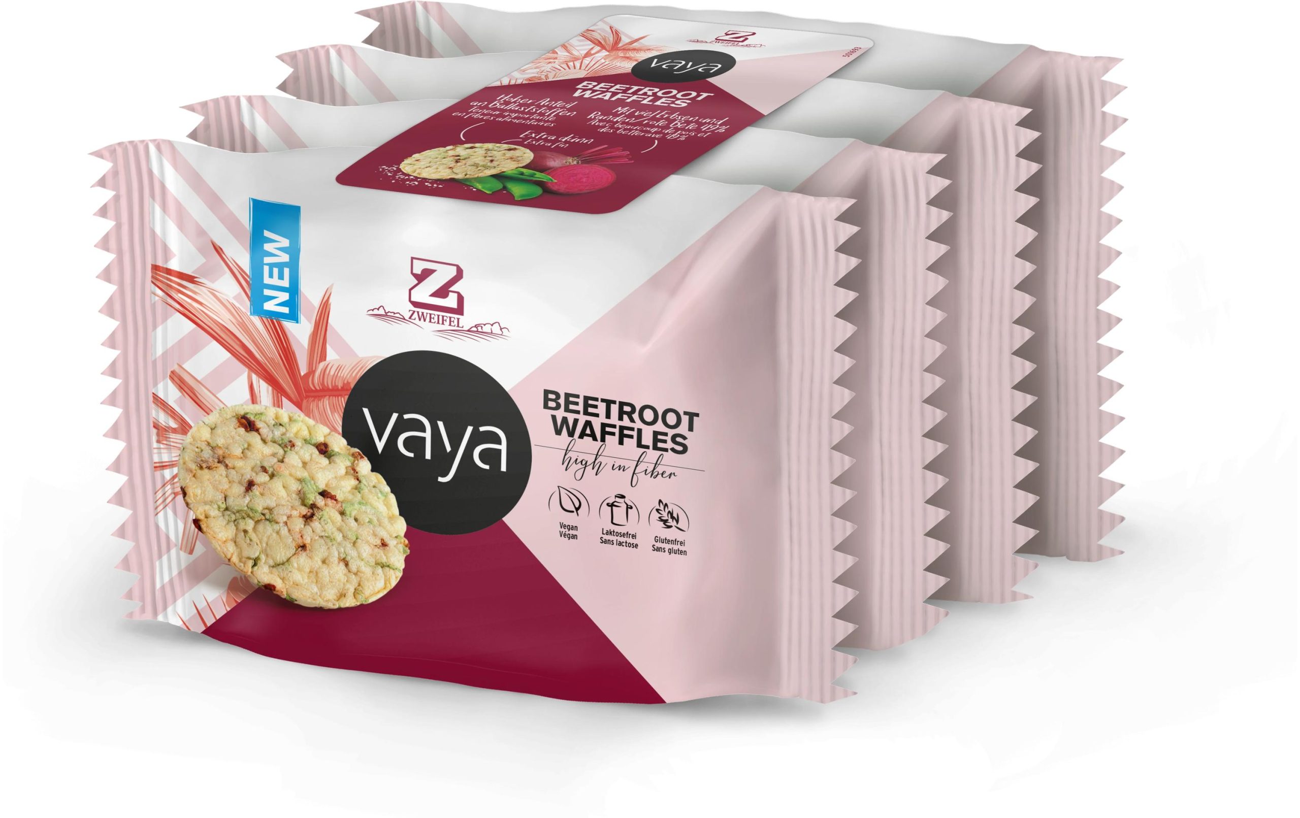 Zweifel Vaya Beetroot Waffles 4 x 17 g