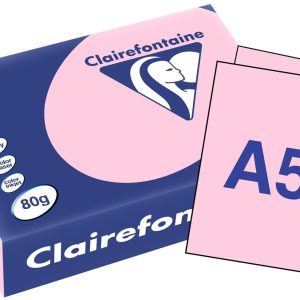 Clairefontaine Kopierpapier Trophée A5, Rosa, 80 gm2, 500 Blatt