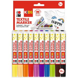 Marabu Textilmarker KiDS 3 mm, 10 Farben