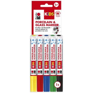 Marabu Porzellan- und Glasmarker Kids 5 Stück