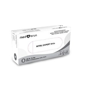 MedBrun Nitril Expert M, Weiss, 100 Stk