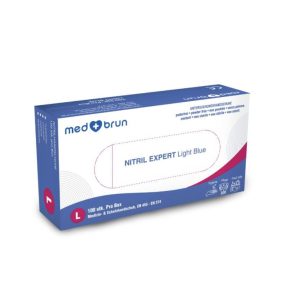 MedBrun Nitril Expert L, Blau, 100 Stk