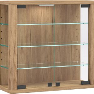 VCM Vitrine Vitrosa S 42.6 x 39.9 cm, Honig-Eiche