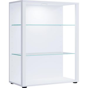 VCM Vitrine Glasol L 70 x 90 cm, Weiss