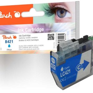 Peach Tinte Brother LC-421C Cyan