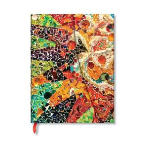 Paperblanks Notizbuch Gaudis Sonne 18 x 23 cm, Liniert, Orange