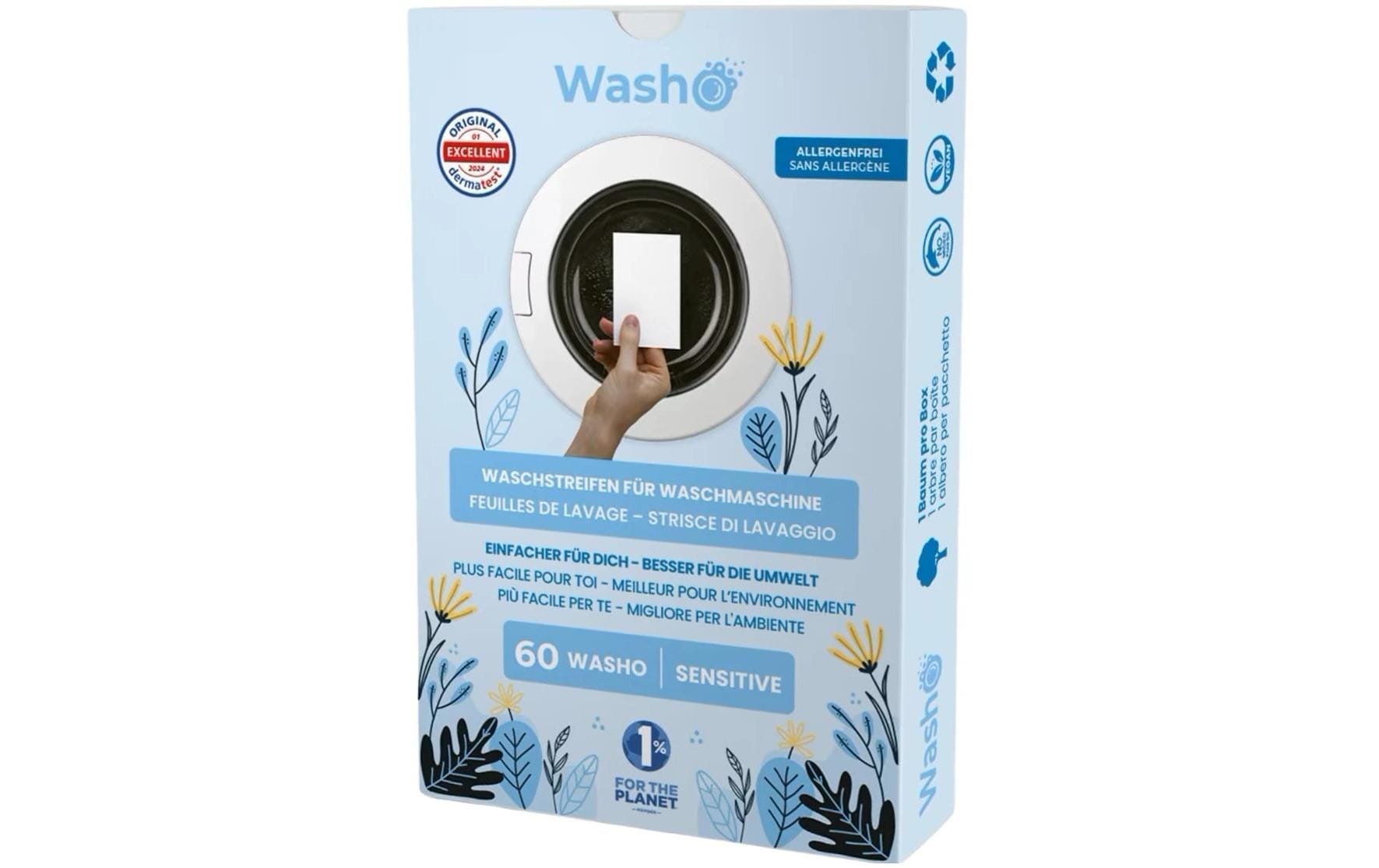 Washo Waschstreifen Sensitive 60 Stück