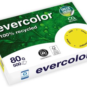 Clairefontaine Kopierpapier Evercolor A4, Gelb, 80 g/m²,500 Blatt