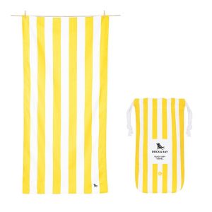 Dock & Bay Strandtuch Cabana L, Weiss, Gelb