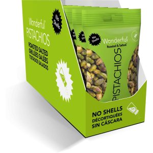 Wonderful Pistachios Pistazien geröstet und gesalzen ohne Schale 10 x 60 g