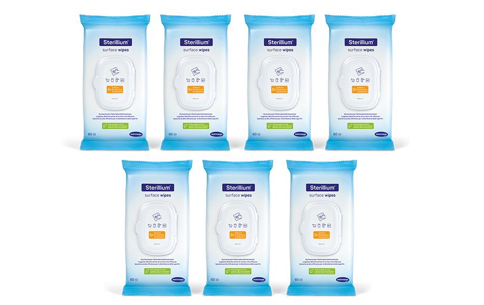 Sterillium Desinfektionstücher Surface Wipes 7 x 60 Stück