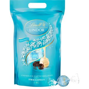 Lindt Schokoladen-Pralinen Lindor Kugeln Stracciatella 1000 g