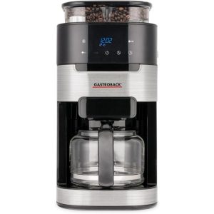 Gastroback Filterkaffeemaschine Grind & Brew Pro Thermo Schwarz/Silber