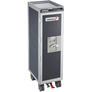 diaqua® Bartrolley Flugzeug Swissair Anthrazit, 30.1 x 103 cm