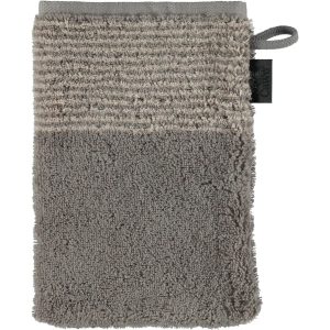 Cawö Waschhandschuh Two Tone 16 x 22 cm, Graphit