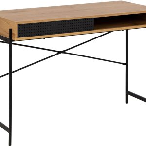 AC Design Tisch Angus, Schwarz / Braun