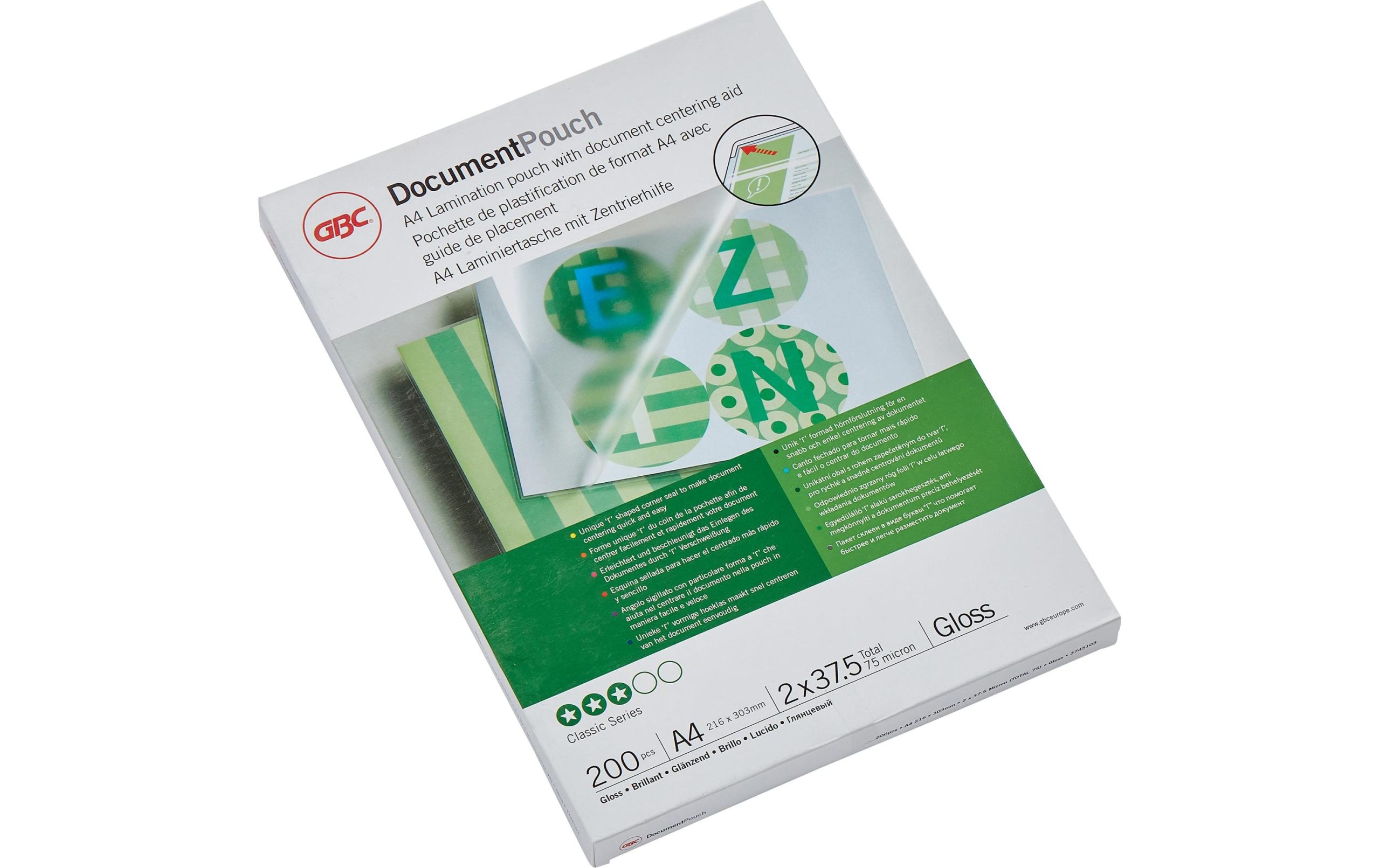 GBC Laminierfolie Document Pouch A4, 200 Stück