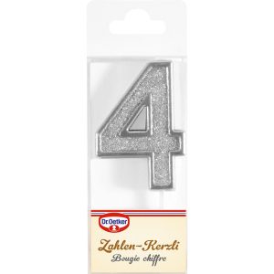 Dr.Oetker Zahlenkerze 4 assortiert