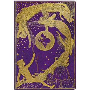 Paperblanks Notizheft Lang’s Fairy Books A5, liniert, Gold / Violett