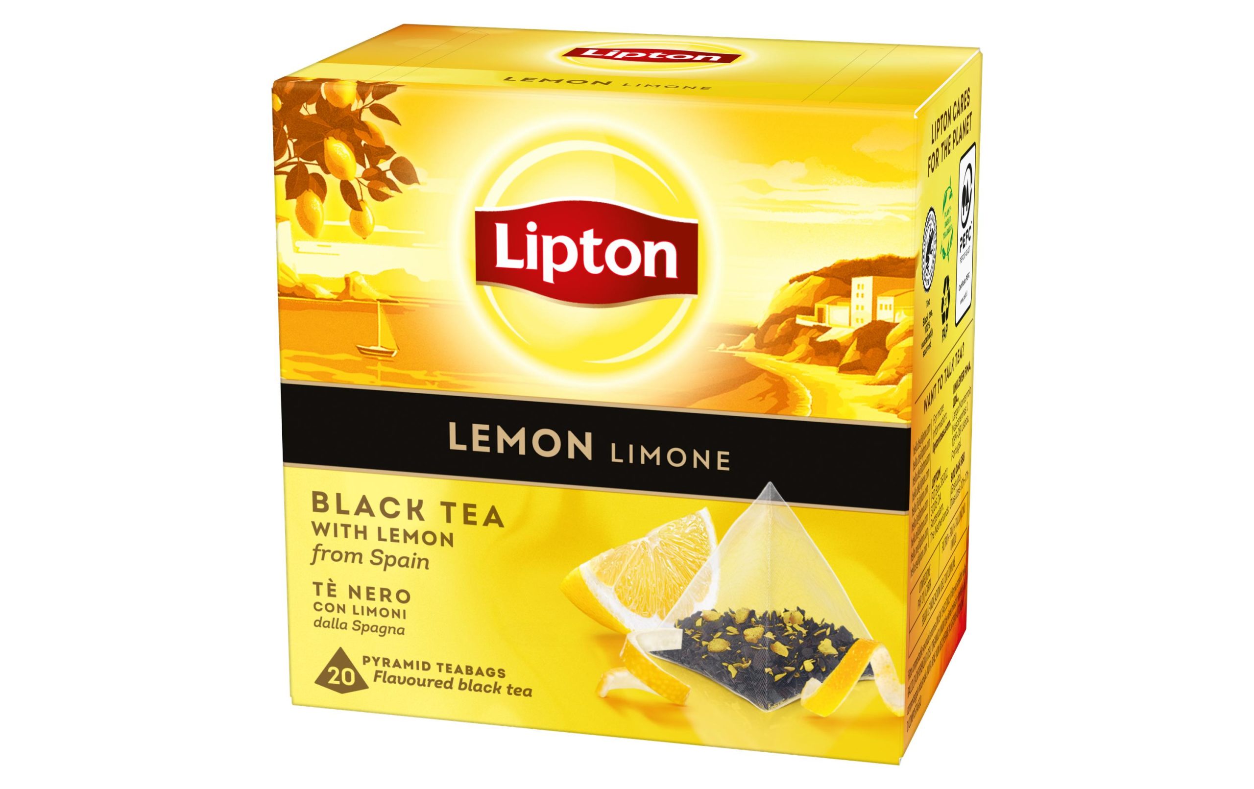 Lipton Teebeutel Schwarztee Lemon 20 Stück