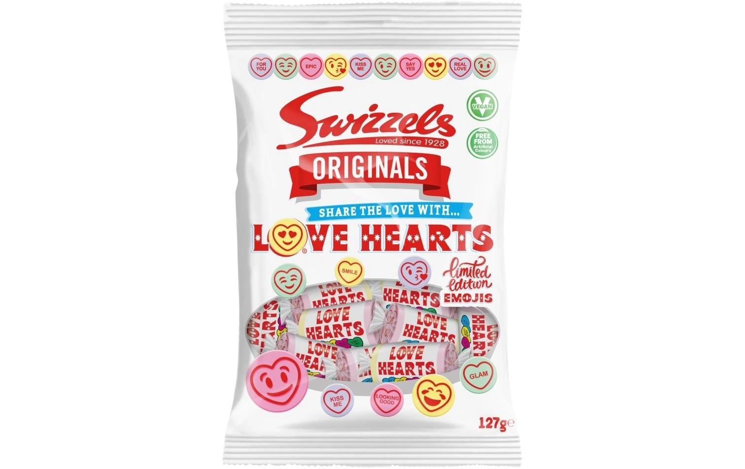 Swizzels Bonbons & Gummibären Love Hearts Mini Rolls 127 g