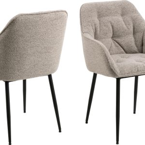 AC Design Stuhl Brooke Monza1, 2 Stück, Beige