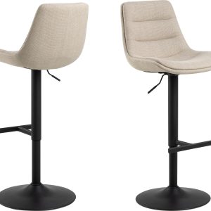 AC Design Barhocker Adisa 2 Stück, 47 x 95 cm, Beige